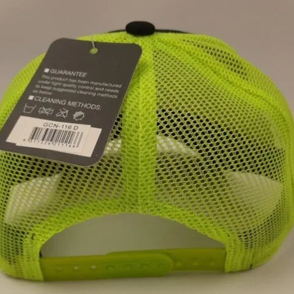 Dorado Mahi Dolphin Fish Embroidered Mesh Snapback Fishing Hat Cap - Picture 4 of 4